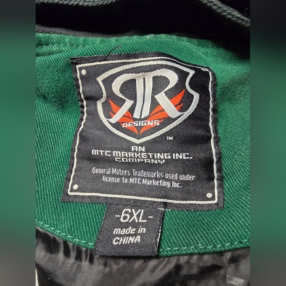 CHEVROLET Jacket GM by RR Designs Green Sz. 6XL - Picture 3 of 13